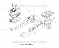 VORDERBREMSE BREMSE LEVER AND LH MASTER CYLINDER