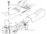 SITZ   GASBEHÄLTER 500 INDY 0982764(A)(B) and EUROPEAN 500 INDY E982764A (4942104210A007)