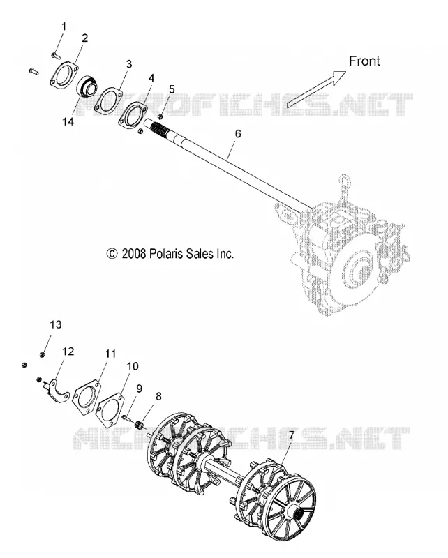 ANTRIEB, ANTRIEBSWELLE ASM. and JACKSHAFT ASM.