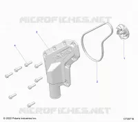 MOTOR, WATERPUMP IMPELLER AND COVER