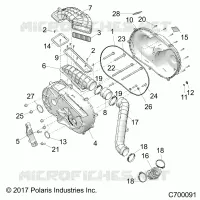 DRIVE TRAIN, CLUTCH COVER AND DUCTING