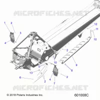 CHASSIS, CLUTCH GUARD, FOOTRESTS, AND RUNNING BOARDS