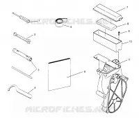 TOOL KIT 500 CARB 0962764, 500 CARB SKS 0962564, EUROPEAN 500 CARB SKS E962 (4931873187B009)