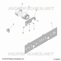 ELEKTRIC, FOG LAMP AND FRONT LICENSE BRACKET