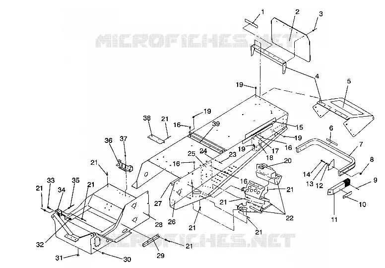TUNNEL ASSEMBLY 500 EFI/0930674 AND 500 EFI SKS/0930574 (4922962296001A)