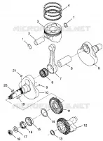 KURBELWELLE AND KOLBEN  SCRAMBLER 500 W97BC50A (4943074307D004)