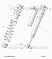 SUSPENSION, FRONT SHOCK MOUNTING, DELUXE