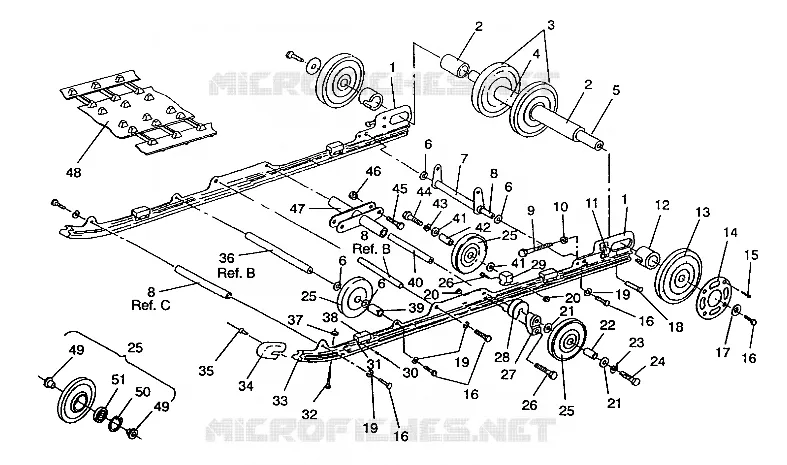 SUSPENSION ASSEMBLY RXL SKS / 0930568 (4922992299020A)