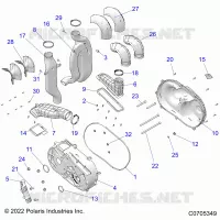ANTRIEB, CLUTCH COVER AND DUCTING