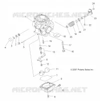 MOTOR, VERGASER LOWER