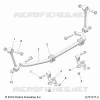 SUSPENSION, FRONT, STABILISATORSTANGE