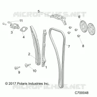 CAM CHAIN AND TENSIONER