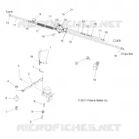 MOTOR, VERGASER MOUNTING AND TREIBSTOFF LINES