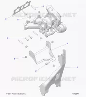 ENGINE, TURBO CHARGER MOUNTING