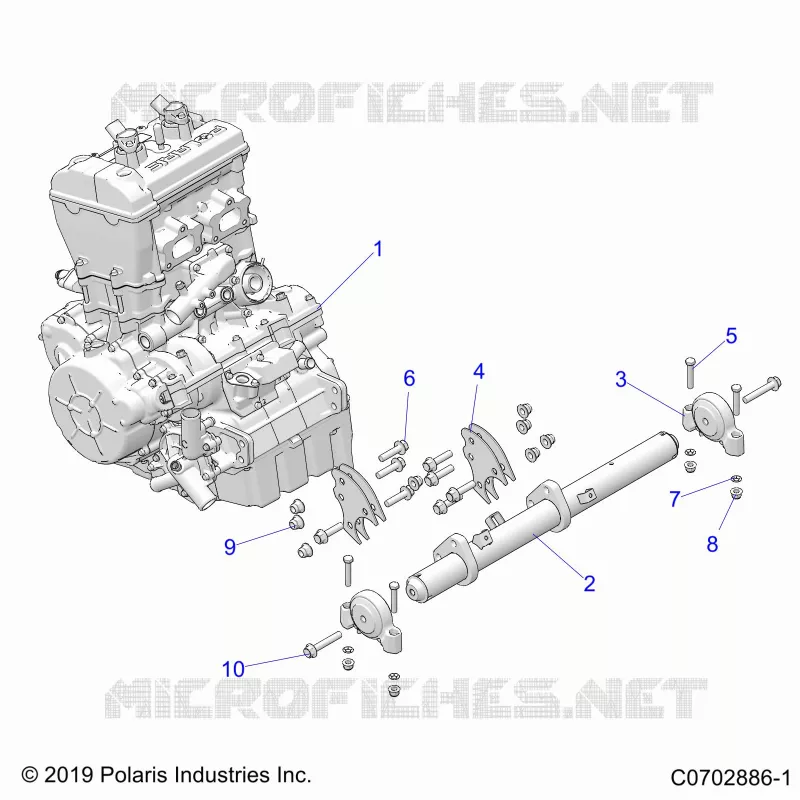 MOTOR, MOUNTING & LONG BLOCK