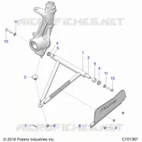 SUSPENSION, A-ARM AND STREBE MOUNTING