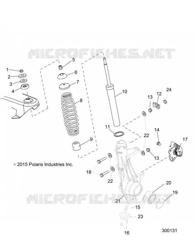 SUSPENSION, FRONT STRUT