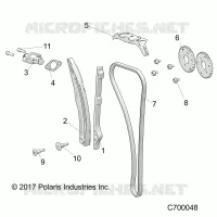 CAM CHAIN AND TENSIONER