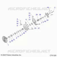 ANTRIEB, PRIMARY CLUTCH R22RSJ99A9/B9  (C701320)