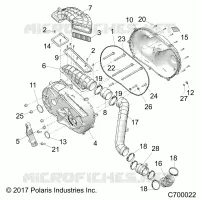 DRIVE TRAIN, CLUTCH COVER AND DUCTING