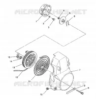 RÜCKZUG ANLASSER ASSEMBLY WIDETRAK / 0932064 (4922982298038A)