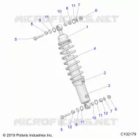 SUSPENSION, FRONT SHOCK MOUNTING