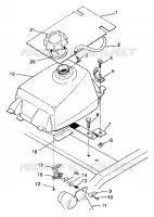 TANK ASSEMBLY 6X6 350L W938739 (4924062406008A)