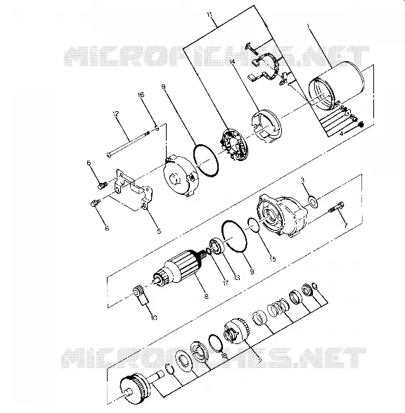 ANLASSER ASSEMBLY (4916361636040A)