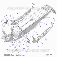 CHASSIS, CLUTCH GUARD, FOOTRESTS, AND RUNNINGBOARDS