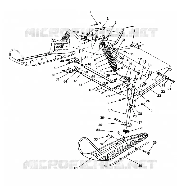 FRONT SUSPENSION AND SKI STORM/0932770 AND STORM SKS/0932570 (4923032303011A)