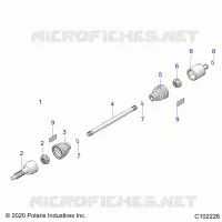 ANTRIEB, REAR DRIVE SHAFT
