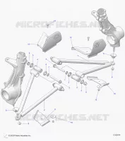 SUSPENSION, A-ARM AND STREBE MOUNTING