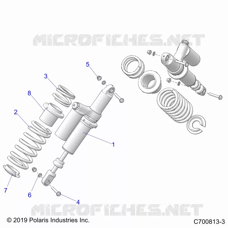 SUSPENSION, REAR SHOCK MOUNTING