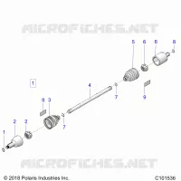 DRIVE TRAIN, GETRIEBE VORNE SHAFT
