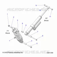 SCHOCK MOUNTING, REAR SUSP.