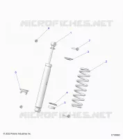SUSPENSION, REAR SHOCK MOUNTING