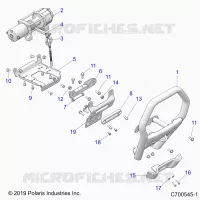 CHASSIS, FRONT BUMPER, W/WINDE