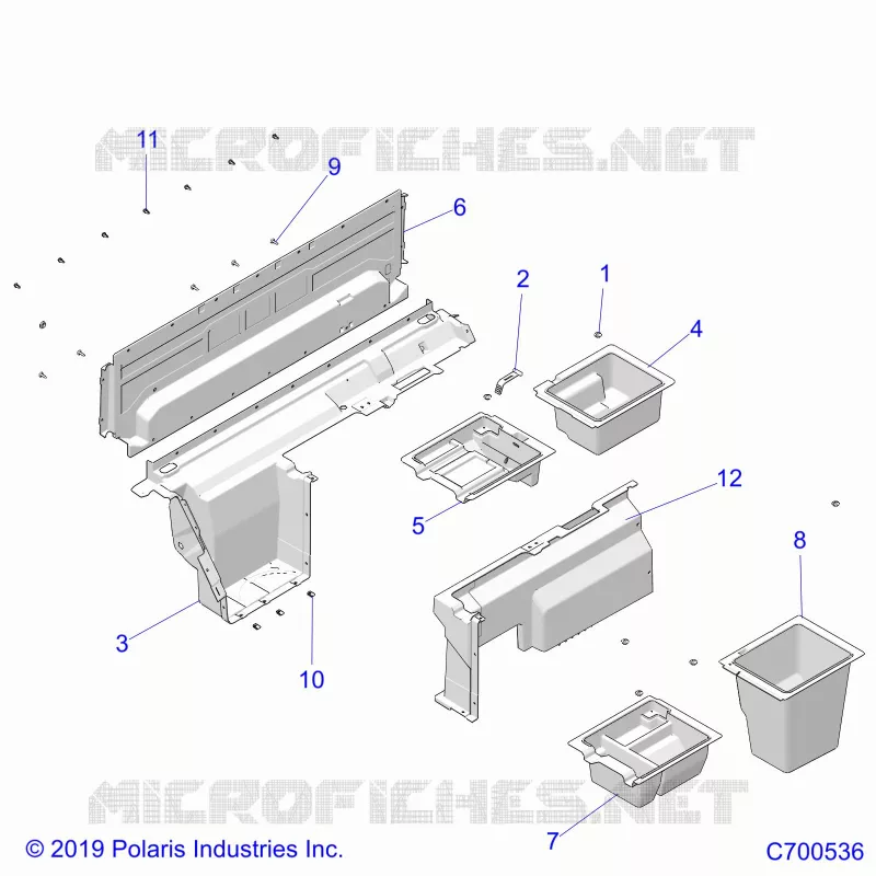 KAROSSERIE HINTEN CLOSEOFF/STORAGE (SPORT ROOF)