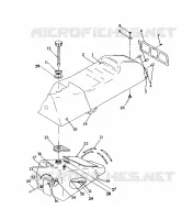 SITZ/GASBEHÄLTER ASSEMBLY 500 SP/500 SKS (4921262126003A)
