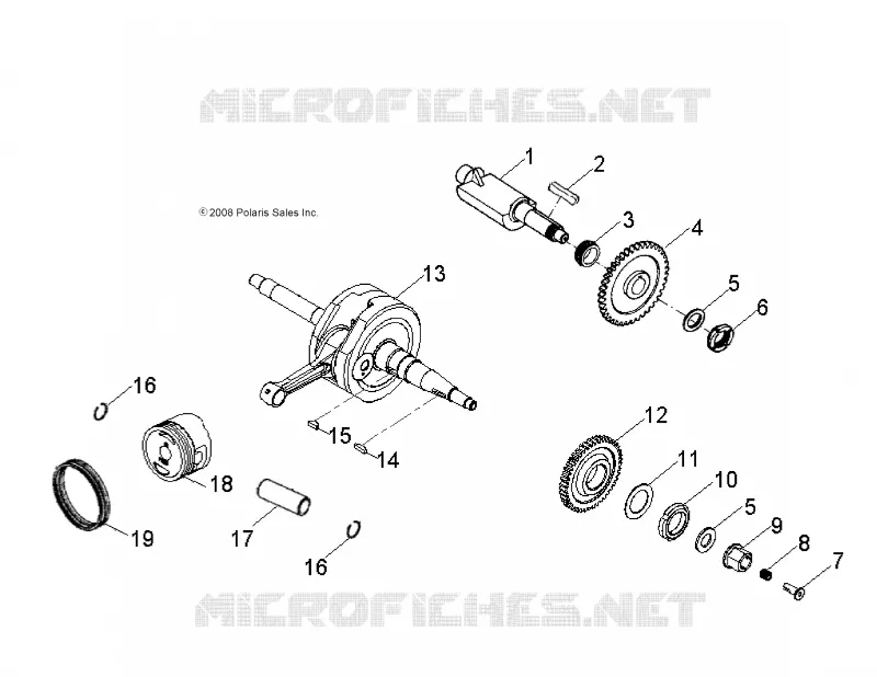 MOTOR, KURBELWELLE AND KOLBEN