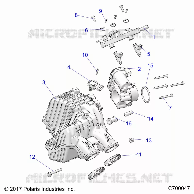 ENGINE, LUFTEINLASS MANIFOLD