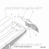 CHASSIS, REAR CLOSEOFF AND SNOWFLAP