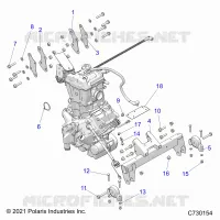 ENGINE, ENGINE AND ÃŒBERTRAGUNG MOUNTING