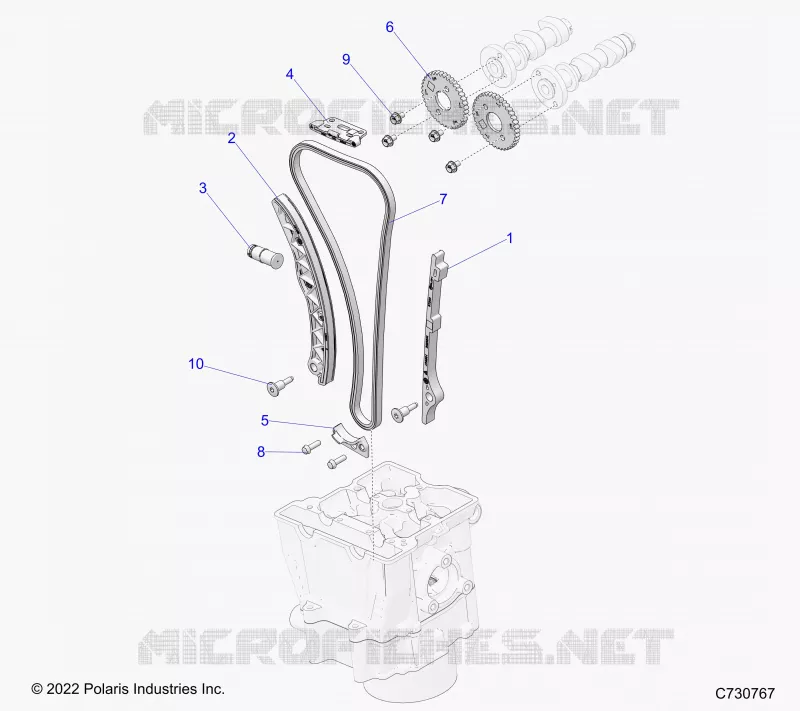 CAM CHAIN AND SPROCKET