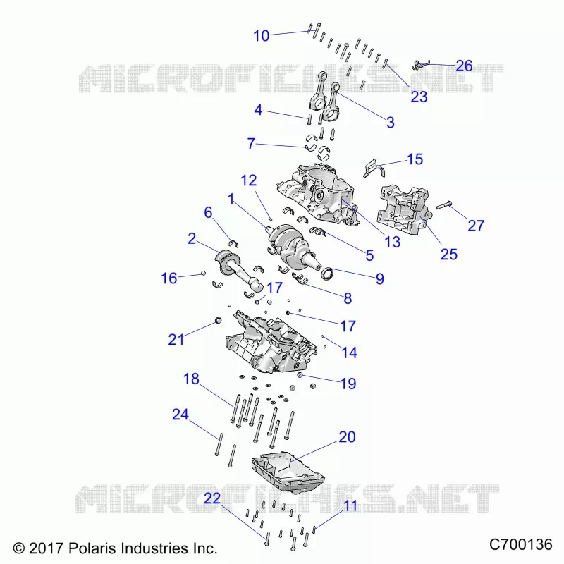 ENGINE, CRANKCASE AND KURBELWELLE