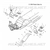 CHASSIS, FUßSTÜTZE AND CLUTCH GUARD