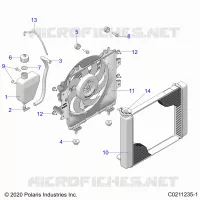 ENGINE, KÃŒHLSYSTEM, RADIATOR, FAN &amp; OVERFLOW BOTTLE