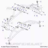 FRONT SUSPENSION A-ARM MOUNTING