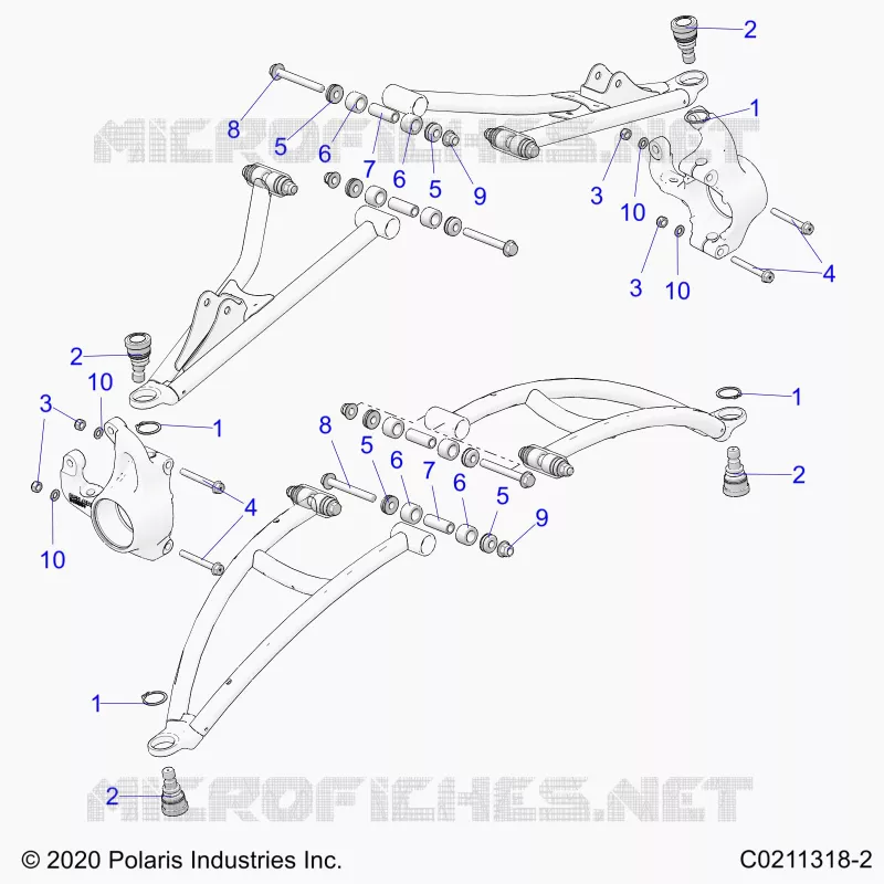 FRONT SUSPENSION A-ARM MOUNTING