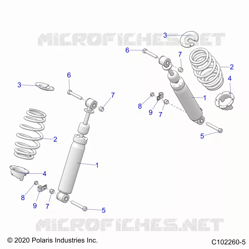 SUSPENSION, FRONT SHOCK